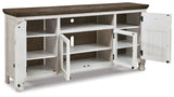 Havalance - Extra Large TV Stand - 4 Doors - Brown / Beige