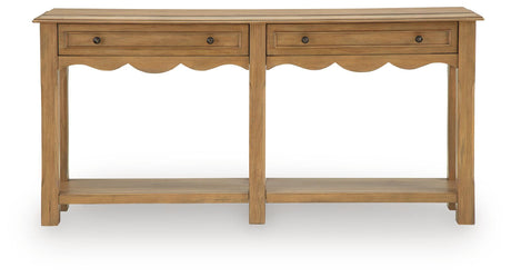 Whitmund - Console Sofa Table - Light Brown