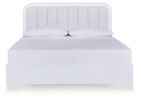 Jarlee - 4 Pc. - King Panel Bed, Dresser, Mirror And Nightstand - White