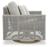 Seton Creek - Swivel Lounge With Cushion - Gray