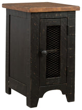 Valebeck - Chair Side End Table - Black / Brown