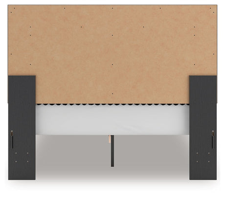 Zuraleus - Upholstered Panel Platform Bed With Roll Slats