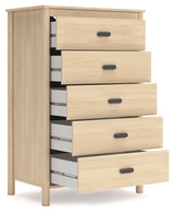 Cabinella - Five Drawer Chest - Tan