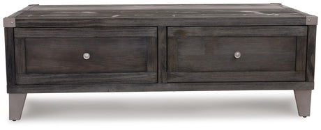 Todoe - Lift Top Cocktail Table - Dark Gray