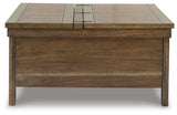 Moriville - Lift Top Cocktail Table - Grayish Brown