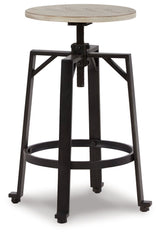 Karisslyn - Swivel Stool (Set of 2) - Whitewash / Black