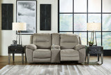 Next-Gen Gaucho - DBL REC PWR Loveseat w/Console - Putty