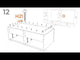 Shawburn - Six Drawer Dresser - Pewter-tone pulls - White / Black / Gray